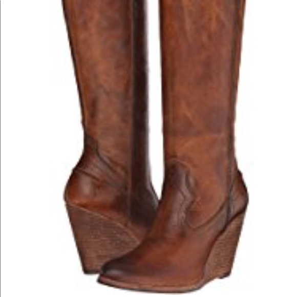 frye cece wedge boots